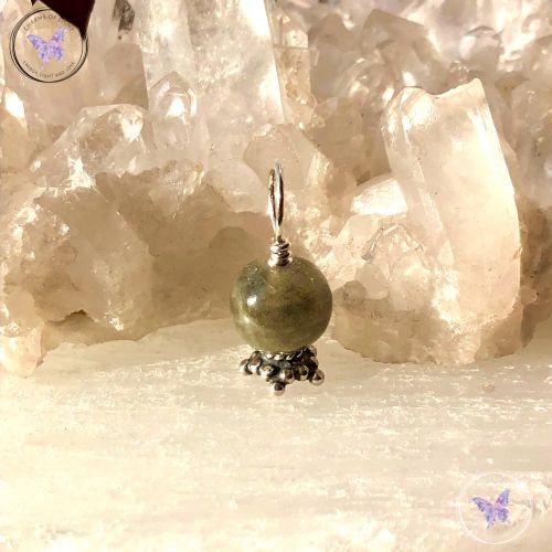 Labradorite Crystal Ball Pendant